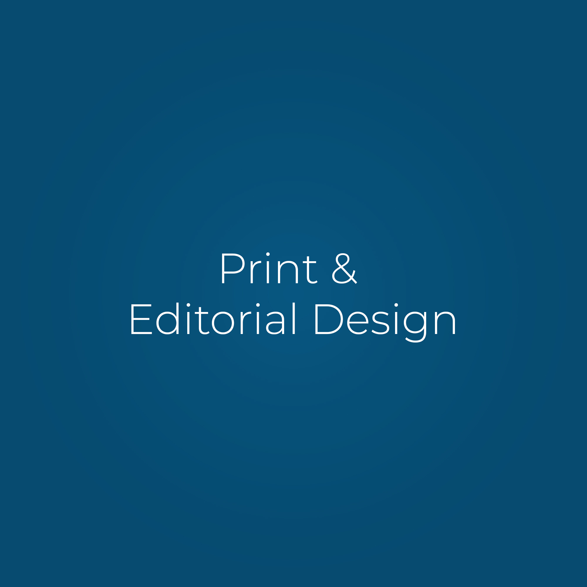 Print & Editorial Design